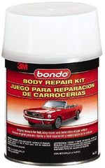 3M - 4 Piece Body Repair Kit - 32 oz Body Filler, .75 oz Cream Hardener, Metal Body Patch, Spreader - Strong Tooling