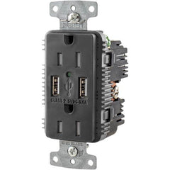 Hubbell Wiring Device-Kellems - USB Receptacles Number of USB Ports: 2 Number of Receptacles: 2 - Strong Tooling