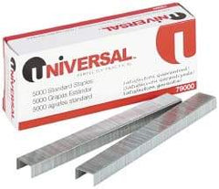 UNIVERSAL - 1/4" Leg Length, Galvanized Steel Standard Staples - 20 Sheet Capacity, For Use with All Standard Staplers - Strong Tooling