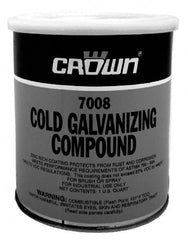 Crown - 32 oz Zinc Cold Galvanizing Compound - Comes in Bottle, Food Grade - Strong Tooling