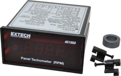 Extech - Accurate up to 0.05%, 0.1 and 0.1 (5 to 1,000) and 1 (1,000 to 9,999) and 10 (10,000 to 99,990) RPM Resolution, Noncontact Tachometer - 4.8819 Inch Long x 2 Inch Wide x 1.2992 Inch Meter Thick, 5 to 99,990 RPM Measurement - Strong Tooling