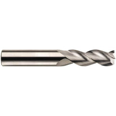 SGS - 1", 3 Flute, Single End, Solid Carbide, 0.06" Corner Radius End Mill - 6" OAL, 38° Helix, Right Hand Flute, 1-1/4" LOC, Right Hand Cut, 3-3/8" Extended Reach - Strong Tooling