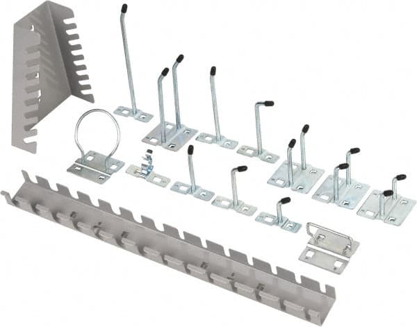 Kennedy - Tool Holder Sets For Square Hole Pegboard - Steel, 30 Piece Set - Strong Tooling