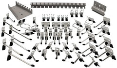 Kennedy - Tool Holder Sets For Square Hole Pegboard - Steel, 60 Piece Set - Strong Tooling