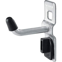 Kennedy - 1/4" Diam, 1" Long Single Vertical End Pegboard Hook - Steel - Strong Tooling