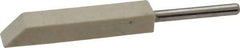 Made in USA - 1/4" Diam, 1/8" Shank Diam, Taper Shaped Mounted Bob - Medium Density, 1/4" Head Length, 1-1/2" Shank Length, Wool Felt, for Reciprocating Tools - Strong Tooling