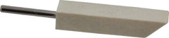 Made in USA - 3/8" Diam, 1/8" Shank Diam, Taper Shaped Mounted Bob - Hard Density, 1-3/4" Head Length, 1-1/2" Shank Length, Wool Felt, for Reciprocating Tools - Strong Tooling