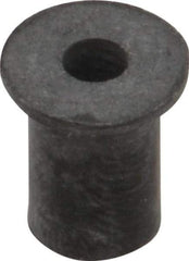 RivetKing - #6-32, 0.452" Diam x 0.062" Thick Flange, Rubber Insulated Rivet Nut - UNC Thread, Rubber, 5/16" Body Diam, 1/2" OAL - Strong Tooling