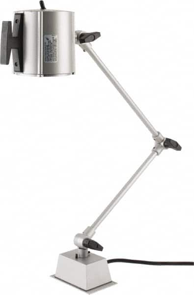 Electrix - 32 Inch, Swing Arm, Direct Mounted, Halogen, Gray, Desk Task Light - 55 Watt, 12 Volt, Nonmagnifying - Strong Tooling