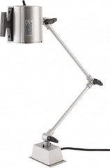 Electrix - 32 Inch, Swing Arm, Direct Mounted, Halogen, Gray, Desk Task Light - 55 Watt, 12 Volt, Nonmagnifying - Strong Tooling