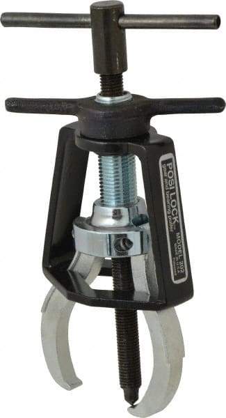 Posi Lock Puller - Steel 2-Jaw Miniature Bearing Puller - 2-1/4" Reach, For Bearings, Gears & Pulleys - Strong Tooling