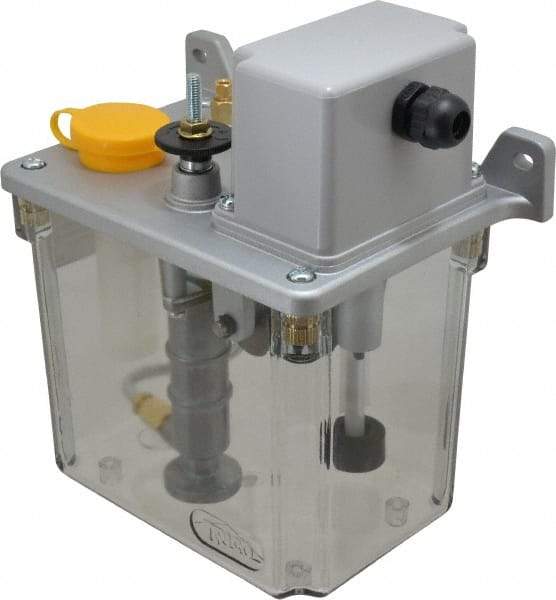 Trico - 2 L Reservoir Capacity, 3 - 6 cm Output per Cycle, 36-72 cm Output per Hour, Electric Central Lubrication System - 5 Min Interval Between Cycles, 130mm Wide x 225mm High, 110 Volts, Oil, 5/16-24 Outlet Thread - Strong Tooling