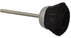 Osborn - 1" Diam, 1/8" Shank Straight Wire Cup Brush - 0.012" Filament Diam, 25,000 Max RPM - Strong Tooling