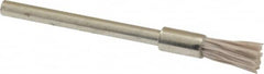 Osborn - 600 Grit, 3/16" Brush Diam, End Brush - Super Fine Grade, 1/8" Diam Shank, 6,000 Max RPM - Strong Tooling