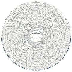 Dickson - 100°F, 24 Hour Recording Time Chart - 6 Inch Diameter, 0 to 95% Humidity, Use with TH6 Recorders - Strong Tooling