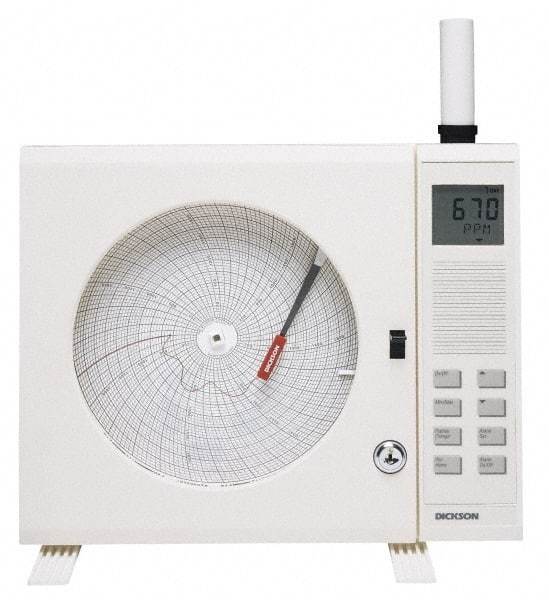 Dickson - 50 to 90°F, 24 Hour Recording Time Chart - 8 Inch Diameter, Use with Co2X Recorders - Strong Tooling