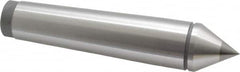 Value Collection - 1.24" Head Diam, Carbide-Tipped Steel Standard Point Solid Dead Center - 4MT Morse Taper, 1.24" Point Diam, 6-5/16" OAL - Strong Tooling