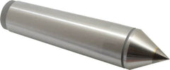 Value Collection - 1.76" Head Diam, Carbide-Tipped Steel Standard Point Solid Dead Center - 5MT Morse Taper, 1.76" Point Diam, 7-7/8" OAL - Strong Tooling