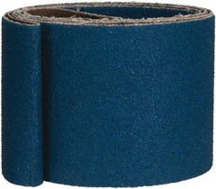 Made in USA - 2" Wide x 48" OAL, 80 Grit, Zirconia Alumina Abrasive Belt - Zirconia Alumina, Medium, Coated, X Weighted Cloth Backing - Strong Tooling