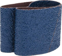 Made in USA - 3" Wide x 21" OAL, 24 Grit, Zirconia Alumina Abrasive Belt - Zirconia Alumina, Very Coarse, Coated, X Weighted Cloth Backing - Strong Tooling