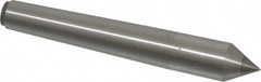 Made in USA - Carbide-Tipped Alloy Steel Standard Point Solid Dead Center - 1MT Morse Taper, 3-5/16" OAL - Strong Tooling