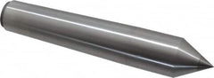 Made in USA - Carbide-Tipped Alloy Steel Standard Point Solid Dead Center - 4MT Morse Taper, 6-3/4" OAL - Strong Tooling