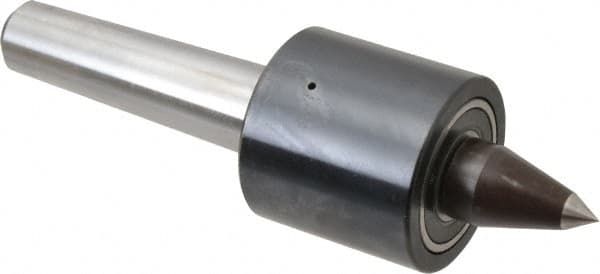 Riten - MT3 Taper Shank, 2" Head Diam 1,830 Lb Capacity Live Center - 2,500 Max RPM, 1-15/16" Head Length, 3/8" Point Diam, 1-1/2" Point Len, 300 Lb Max Workpc, Tracer Point - Strong Tooling