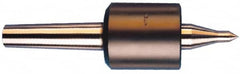 Riten - MT5 Taper Shank, 2-7/8" Head Diam 9,000 Lb Capacity Live Center - 5,500 Max RPM, 3-5/16" Head Length, 9/16" Point Diam, 2-1/16" Point Len, 1,700 Lb Max Workpc, Tracer Point - Strong Tooling