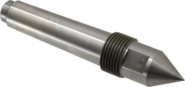 Riten - 1" Head Diam, Steel Standard Point Solid Dead Center - 3MT Morse Taper, 1" Point Diam, 1-5/8" Point Length - Strong Tooling