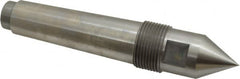 Riten - 1-1/4" Head Diam, Steel Standard Point Solid Dead Center - 4MT Morse Taper, 1-1/4" Point Diam, 2-1/32" Point Length - Strong Tooling