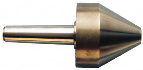 Riten - MT5 Taper Shank, 9" Head Diam 14,000 Lb Capacity Live Center - 6-5/8" Head Length, 4" Point Diam, 6-5/8" Point Len, 7,000 Lb Max Workpc, Bull Nose Point - Strong Tooling