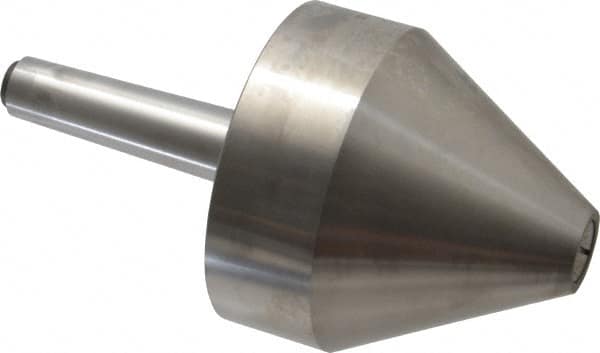 Riten - MT3 Taper Shank, 4" Head Diam 8,000 Lb Capacity Live Center - 4-9/32" Head Length, 1" Point Diam, 4.2813" Point Len, 3,800 Lb Max Workpc, Bull Nose Point - Strong Tooling