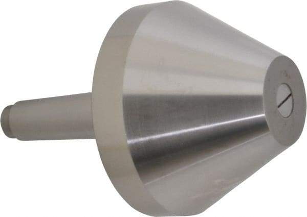 Riten - MT4 Taper Shank, 5" Head Diam 8,000 Lb Capacity Live Center - 3-13/16" Head Length, 2" Point Diam, 3-13/16" Point Len, 4,800 Lb Max Workpc, Bull Nose Point - Strong Tooling