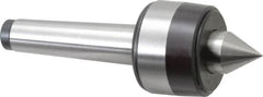 Bison - MT2 Taper Shank, 1.57" Head Diam 460 Lb Capacity Live Center - 5,000 Max RPM, 0.7" Point Diam, 0.87" Point Len, 460 Lb Max Workpc, 4.74" OAL, 0.87" Long Tip, Standard Point - Strong Tooling