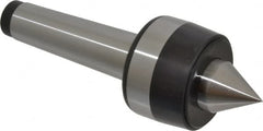 Bison - MT4 Taper Shank, 2.52" Head Diam 1,850 Lb Capacity Live Center - 3,000 Max RPM, 1.1" Point Diam, 1.24" Point Len, 1,850 Lb Max Workpc, 7.24" OAL, 1.24" Long Tip, Standard Point - Strong Tooling