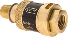 Coilhose Pneumatics - 1/4" Pipe, FNPT x MNPT, Brass Lockout Valve - 150 Max psi, Brass Sleeve - Strong Tooling