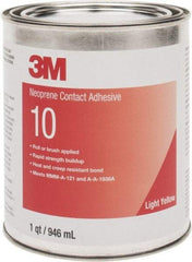 3M - 32 oz Can Amber Contact Adhesive - Series 10, 30 min Working Time, Bonds to Cardboard, Ceramic, Foam, Glass, Metal, Paper & Wood - Strong Tooling