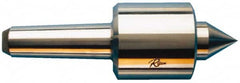 Riten - MT7 Taper Shank, 4-5/8" Head Diam 30,000 Lb Capacity Live Center - 3,000 Max RPM, 3-27/32" Head Length, 2" Point Diam, 2-1/4" Point Len, 14,000 Lb Max Workpc, Standard Point - Strong Tooling