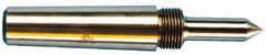 Riten - 1-3/4" Head Diam, Steel Standard Point Solid Dead Center - 5MT Morse Taper, 1-3/4" Point Diam, 2-15/32" Point Length - Strong Tooling