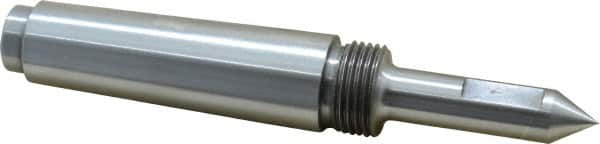 Riten - 1/2" Head Diam, Steel Long Point Solid Dead Center - 3MT Morse Taper, 1/2" Point Diam, 2" Point Length - Strong Tooling