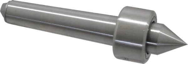 Riten - MT2 Taper Shank, 1-1/4" Head Diam 1,500 Lb Capacity Live Center - 1,000 Max RPM, 3/4" Head Length, 3/4" Point Diam, 13/16" Point Len, 400 Lb Max Workpc, Standard Point - Strong Tooling