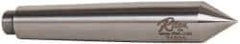 Riten - 0.7" Head Diam, Hardened Tool Steel Standard Point Solid Dead Center - 2MT Morse Taper, 0.7" Point Diam, 4-3/16" OAL - Strong Tooling