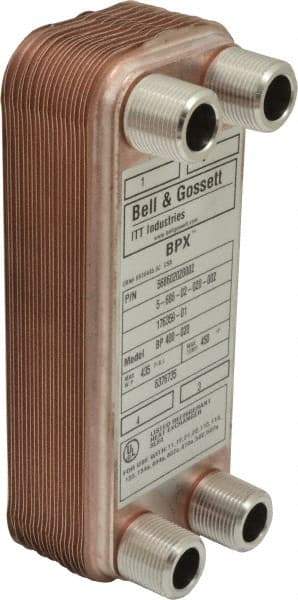 Bell & Gossett - Inch, Brazed Plate Heat Exchanger - Max psi, °F Max," Wide x" High x" Deep - Strong Tooling