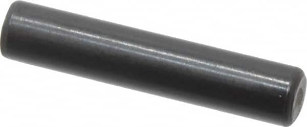 Holo-Krome - 4mm Diam x 20mm Pin Length Grade 8 Alloy Steel Standard Dowel Pin - Black Luster Finish, C 60 (Surface) & C 50-58 Hardness, 1 Beveled & 1 Rounded End - Strong Tooling