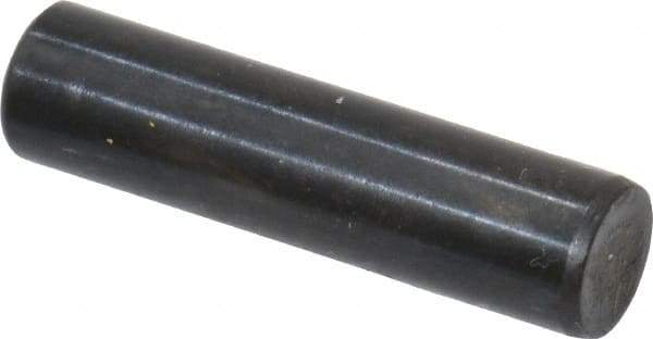 Holo-Krome - 5mm Diam x 20mm Pin Length Grade 8 Alloy Steel Standard Dowel Pin - Black Luster Finish, C 60 (Surface) & C 50-58 Hardness, 1 Beveled & 1 Rounded End - Strong Tooling