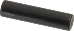 Holo-Krome - 6mm Diam x 25mm Pin Length Grade 8 Alloy Steel Standard Dowel Pin - Black Luster Finish, C 60 (Surface) & C 50-58 Hardness, 1 Beveled & 1 Rounded End - Strong Tooling