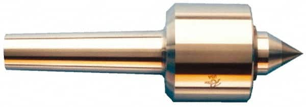 Riten - MT3 Taper Shank, 2-1/8" Head Diam 3,400 Lb Capacity Live Center - 6,000 Max RPM, 2" Head Length, 1" Point Diam, 1-3/8" Point Len, 1,100 Lb Max Workpc, Standard Point - Strong Tooling