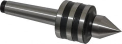 Interstate - MT2 Taper Shank, 1-39/64" Head Diam 756 Lb Capacity Live Center - 1-1/4" Head Length, 15/16" Point Diam, 1-11/32" Point Len, 260 Lb Max Workpc, 5-21/64" OAL, Standard Point - Strong Tooling