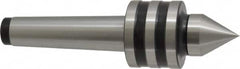 Interstate - MT3 Taper Shank, 1-47/64" Head Diam 858 Lb Capacity Live Center - 1-11/32" Head Length, 1-1/16" Point Diam, 1.4531" Point Len, 650 Lb Max Workpc, 6-1/4" OAL, Standard Point - Strong Tooling