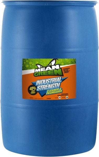 Mean Green - 55 Gal Drum Cleaner/Degreaser - Liquid, Biodegradable, Low Odor - Strong Tooling